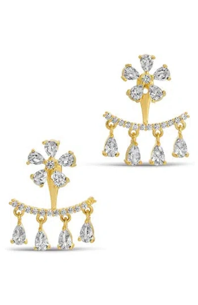 Eye Candy Los Angeles Milan Cubic Zirconia Drop Earrings In Gold