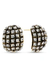 Eye Candy Los Angeles Miranda Cubic Zirconia Stud Earrings In Silver