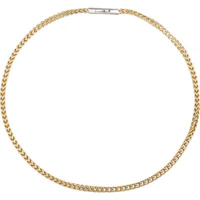 Eye Candy Los Angeles Morris Two-tone Chain Link Necklace In Gold
