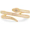 Eye Candy Los Angeles Nadine Cubic Zirconia Snake Wrap Bracelet