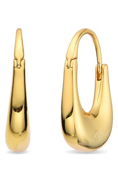 Eye Candy Los Angeles Oceane Gradient Hoop Earrings In Gold