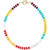 Eye Candy Los Angeles Oihana Multicolor Beaded Necklace In Multi
