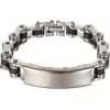 Eye Candy Los Angeles Owen Name Tag Bracelet In Silver