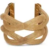 Eye Candy Los Angeles Page Cuff Bracelet In Gold