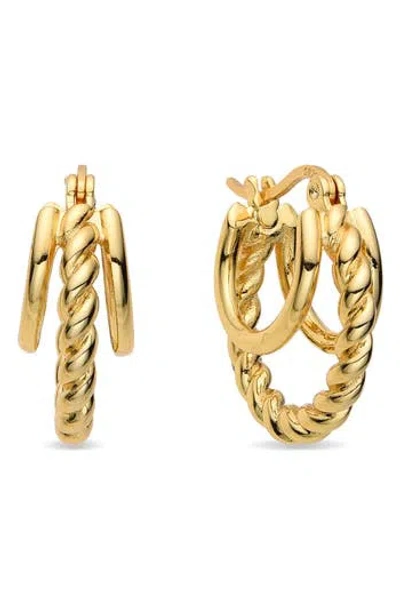 Eye Candy Los Angeles Pauline Triple Loop Hoop Earrings