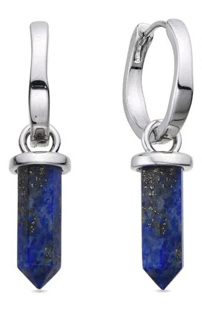 Eye Candy Los Angeles Quartz Huggie Hoop Earrings In Multi