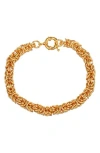 Eye Candy Los Angeles Ronnie Chain Link Bracelet In Gold
