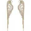 Eye Candy Los Angeles Scarlett Parakeet Drop Earrings In Gold