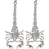 Eye Candy Los Angeles Scorpion Drop Earrings In Silver