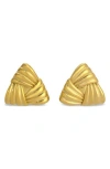 Eye Candy Los Angeles Sedona Stud Earrings In Gold