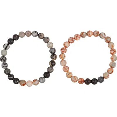 Eye Candy Los Angeles Set Of 2 Joel Stretch Bracelets In Multi