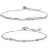 Eye Candy Los Angeles Set Of 2 Madrid Cubic Zirconia Bracelets In Gold