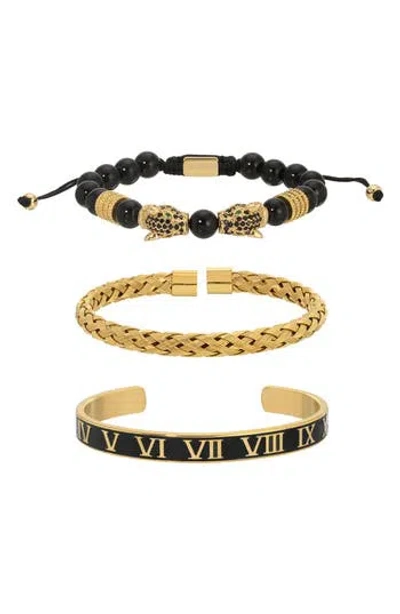 Eye Candy Los Angeles Set Of 3 Mickey Beaded Bracelets In Multi