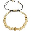 Eye Candy Los Angeles Sivan Beaded Ball Slide Bracelet In Gold