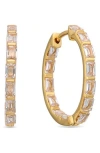 Eye Candy Los Angeles Soline Cubic Zirconia Hoop Earrings