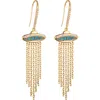 Eye Candy Los Angeles Spaceship Drop Earrings In Gold