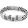 Eye Candy Los Angeles Theo Titanium Bracelet In Silver