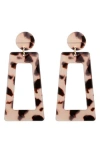 Eye Candy Los Angeles Tina Drop Earrings In Gold