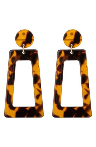 Eye Candy Los Angeles Tina Drop Earrings In Gold