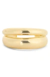 Eye Candy Los Angeles Tuscon Cuff Bracelet In Gold