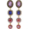 Eye Candy Los Angeles Vicky Cubic Zirconia Drop Earrings In Gold