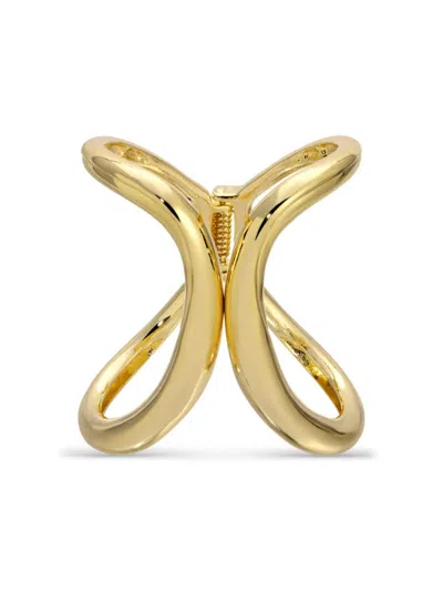 Eye Candy Los Angeles Women's Golden Arizona Goldtone Cuff Bracelet In Yellow Goldtone