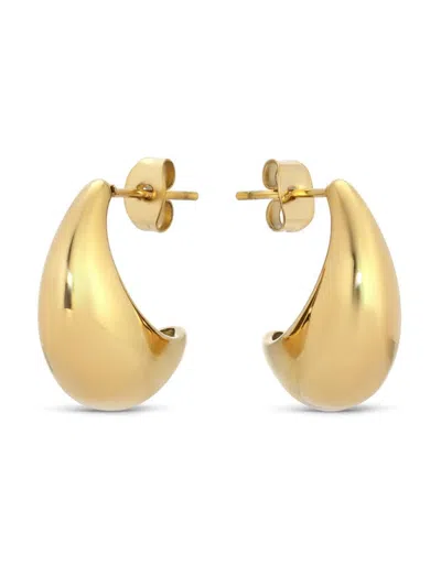 Eye Candy Los Angeles Women's Golden Lena Tear Drop Earrings In Yellow Goldtone