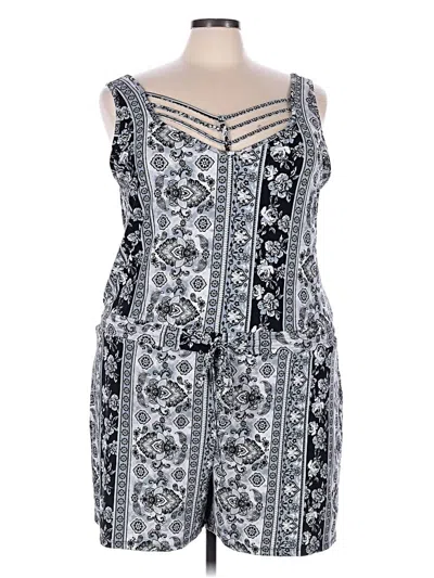 Pre-owned Eye Candy Romper In Gray