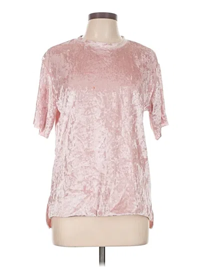 Pre-owned Eye Candy Short Sleeve Blouse In Pink