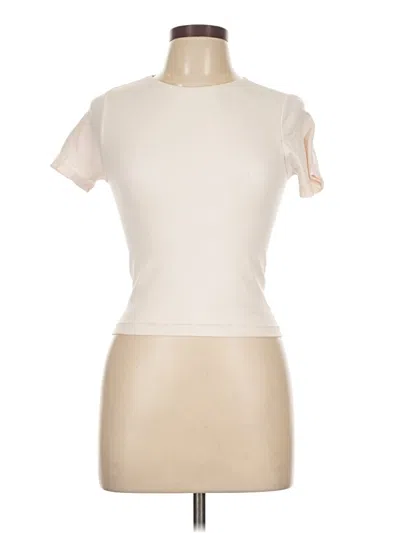 Pre-owned Eye Candy Short Sleeve Turtleneck In White