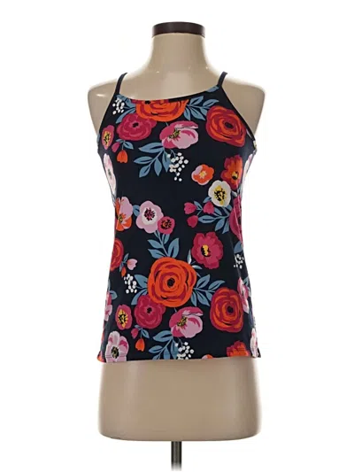 Pre-owned Eye Candy Tank Top Blue Halter Neckline Tops