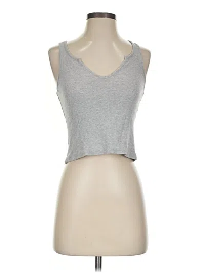 Pre-owned Eye Candy Tank Top Gray Halter Neckline Tops