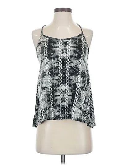 Pre-owned Eye Candy Tank Top Silver Halter Neckline Tops