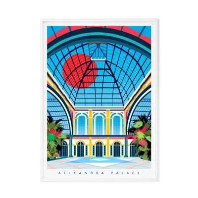 Eye For London Prints Alexandra Palace London Art Print In Blue