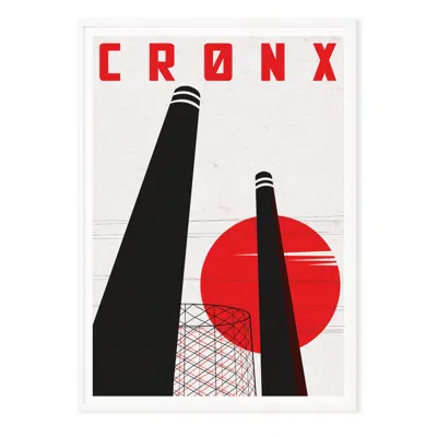 Eye For London Prints Cronx Croydon Illustrated Art Print Of London In Multi