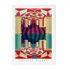 Eye For London Prints Crystal Palace London Illustrated Art Print In Orange/white
