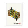 Eye For London Prints Lambeth Towers London Illustrated Art Print