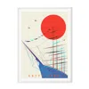 Eye For London Prints Neutrals London Art Print Of Cutty Sark Greenwich In Blue/red/white