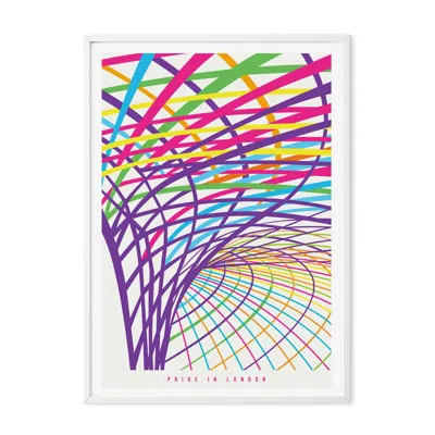 Eye For London Prints Pride In London Prints- Kings Cross Station In Multi