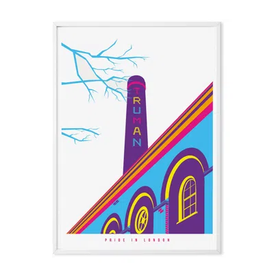 Eye For London Prints Pride In London Prints- The Old Truman Brewery In Burgundy