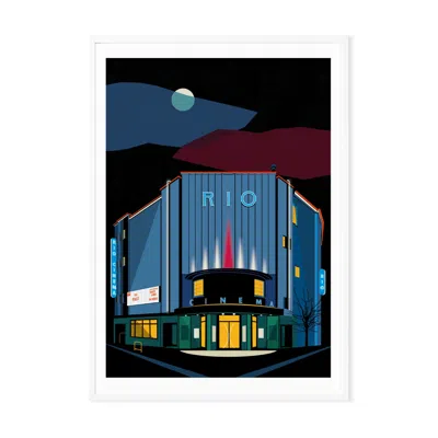 Eye For London Prints The Art Deco Rio Cinema, Illustrated Art Print Of London In Multi