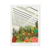 Eye For London Prints The Barbican Conservatory Illustrated Art Print Of London In Brown