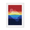 Eye For London Prints The Louvre Sunset Illustrated Art Print Of Paris In Red