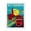 Eye For London Prints West Norwood London Illustrated Art Print