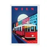Eye For London Prints Wien Vienna Illustrated Art Print