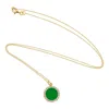 Eye M Women's Aura Smooth Pendant Necklace In Neon Green In Green