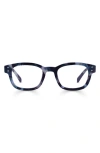 Eyebobs Biff 45mm Square Reading Glasses In Blueberry Tortoise