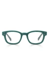 Eyebobs Biff 45mm Square Reading Glasses In Forest Green Woodgrain