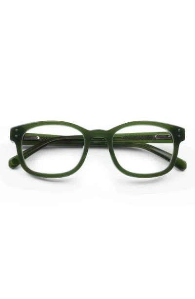 Eyebobs Biff 51mm Square Reading Glasses In Green