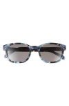 Eyebobs Biff 52mm Square Reading Glasses In Blue